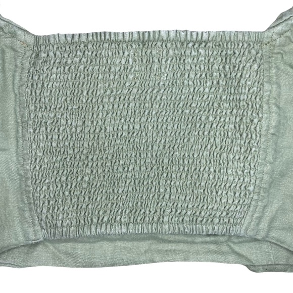 Aritzia Wilfred Wander Linen Blouse | Green | Size M - Picture 4 of 11